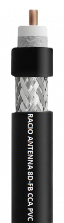  Коаксиальный кабель Racio Antenna 8D-FB CCA PVC 300м