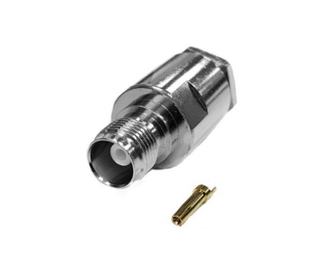 T-212С (2.8 mm pin), TNC, розетка, прижимная, DX-10A (DX-1000, H-1000)